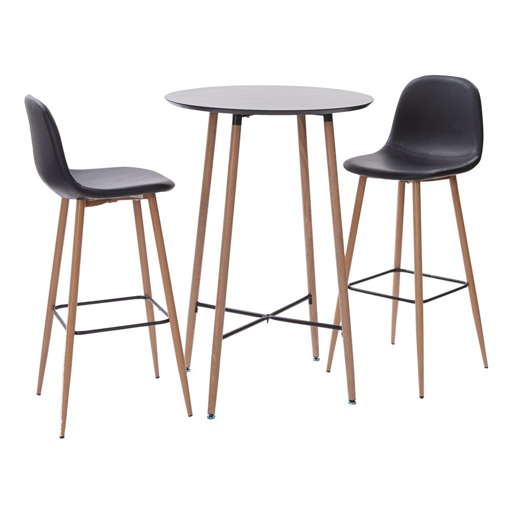 JONSTRUP BAR 2 baarimööbli komplekt Laud Ø70x101cm, tool 43x105x45cm