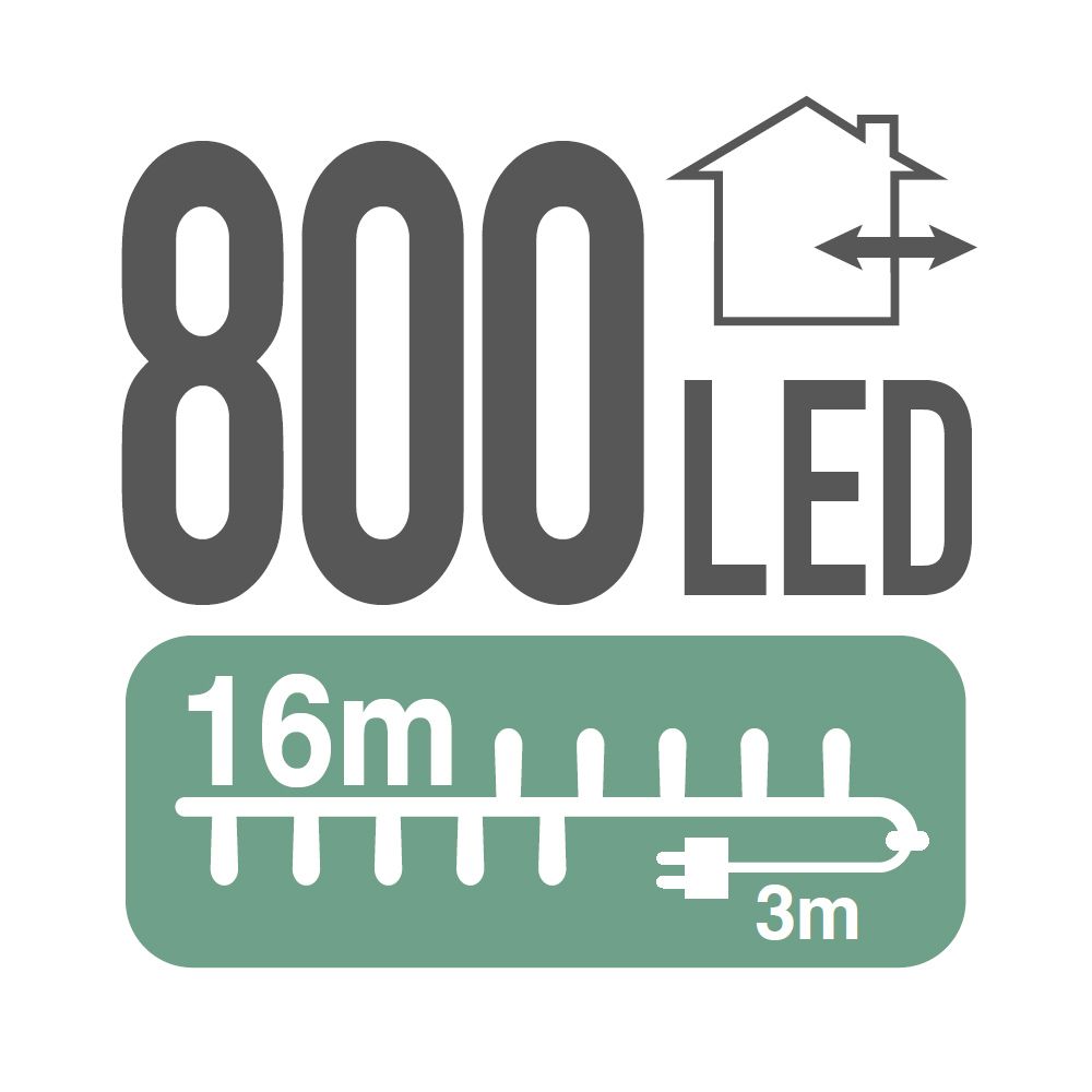 OKKEN 800 LED nöörvalgusti