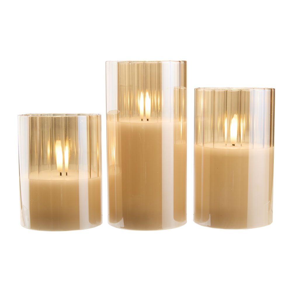 GLAM LED-küünlad 3 tk