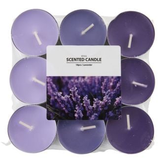 KENNI lõhnateeküünlad 18 tk, lavendel
