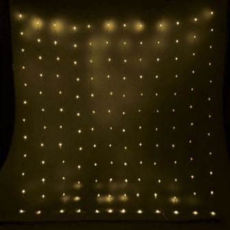 SOLEN valguskardin 400 LED-lambiga